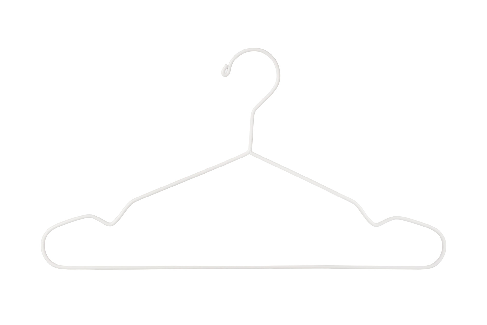 IKEA STAJLIG Kleiderbügel Metall weiß für innen und außen 5 Stück