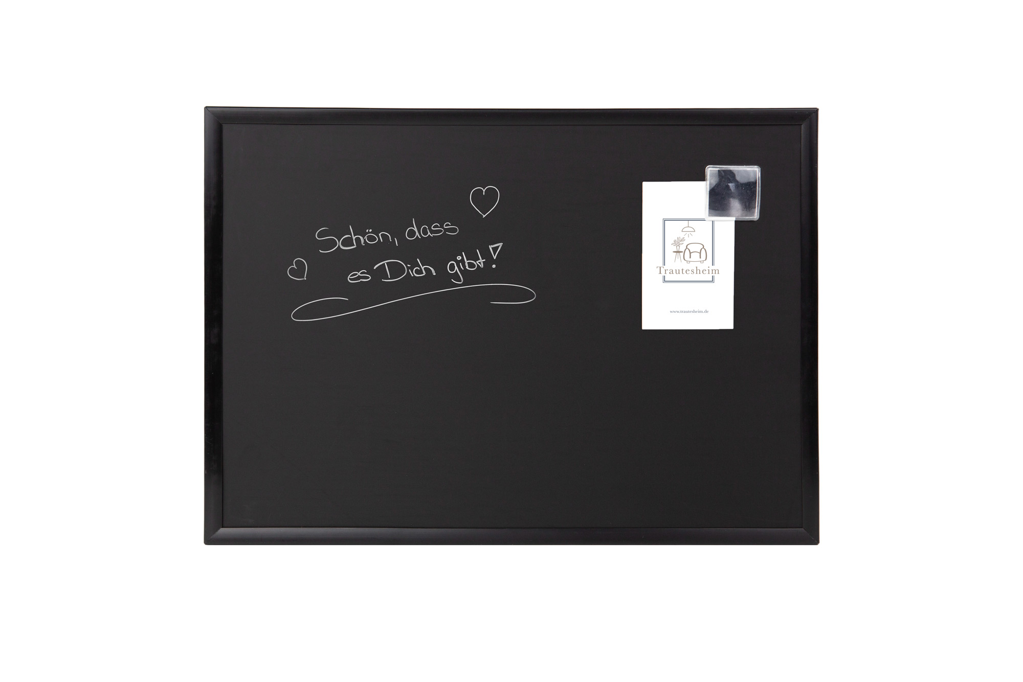 IKEA FNISSA Kreidetafel schwarz mit 2 Magneten