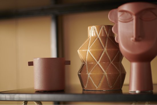 Trautesheim® Metall Blumentopf TERRA 8,5 cm hoch 8 cm Durchmesser, in brauner Rostoptik