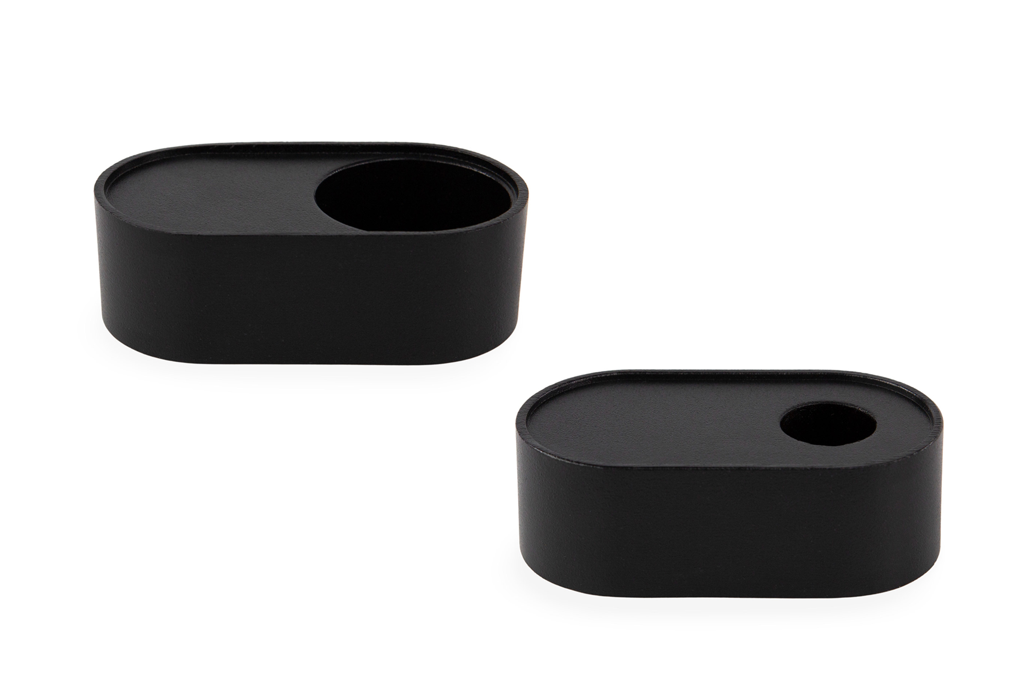IKEA HEDERVÄRD Kerzen- oder Teelichthalter, schwarz, 3 cm, 2er Set