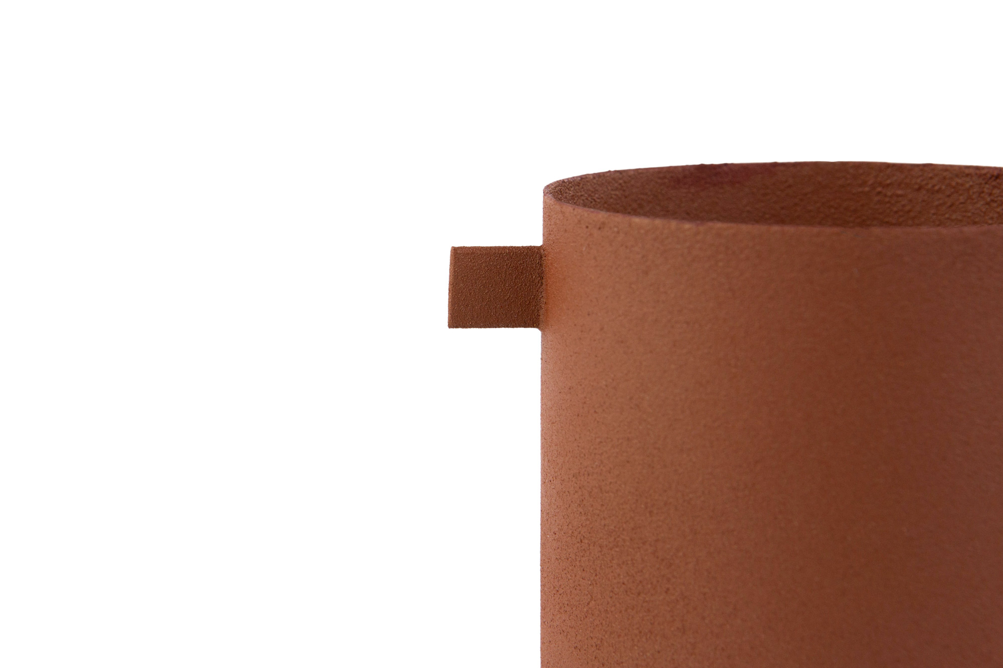 Trautesheim® Metall Blumentopf TERRA 8,5 cm hoch 8 cm Durchmesser, in brauner Rostoptik