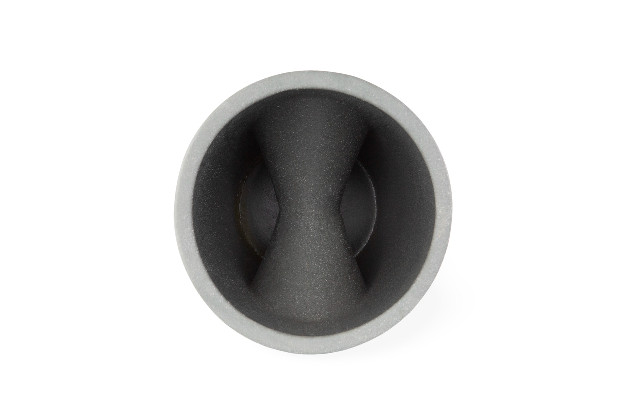 Trautesheim® Keramik Vase GRAPHIT 34 cm hoch 19 cm Durchmesser, 3,6 kg schwer, grau 