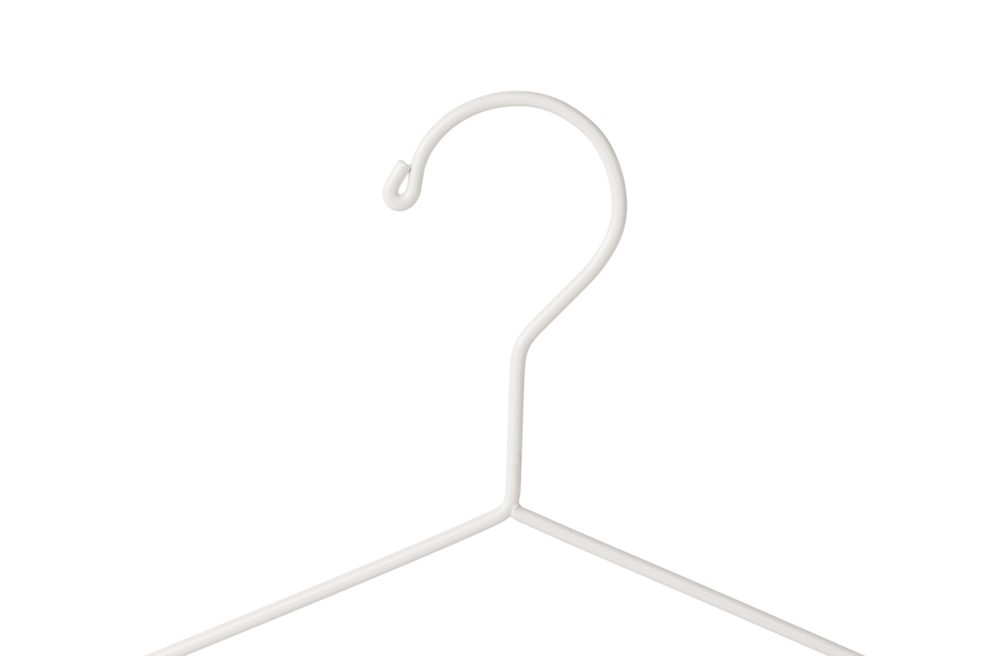 IKEA STAJLIG Kleiderbügel Metall weiß für innen und außen 5 Stück