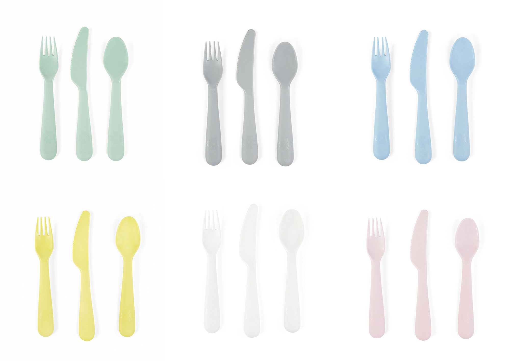 IKEA KALAS Kindergeschirr aus Kunststoff - pastellfarben