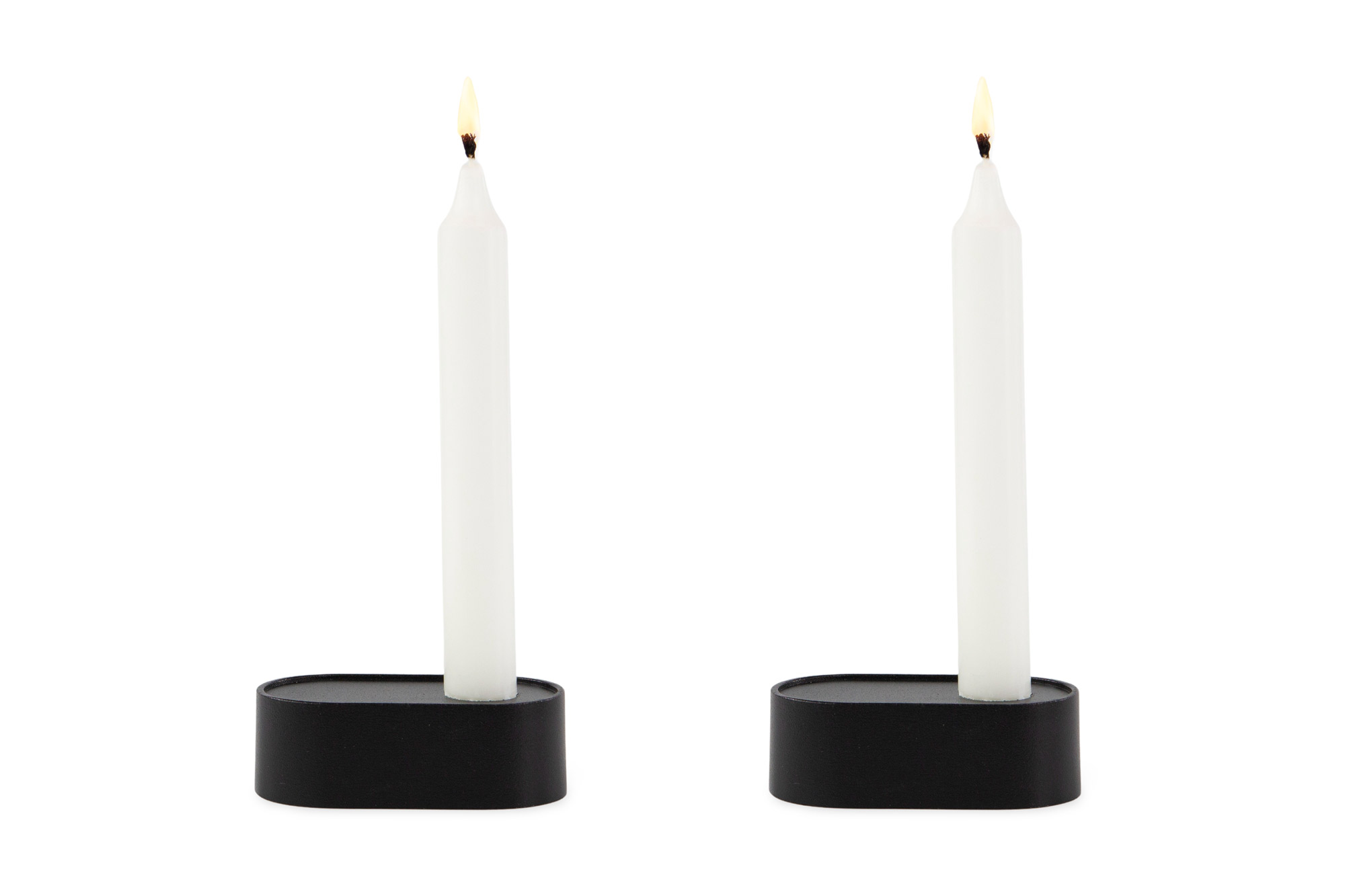 IKEA HEDERVÄRD Kerzen- oder Teelichthalter, schwarz, 3 cm, 2er Set