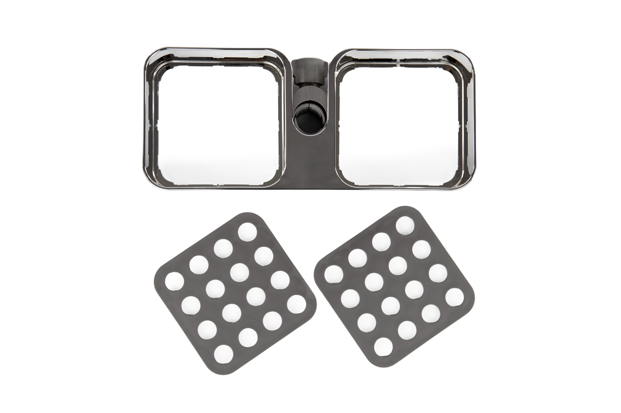 IKEA BROGRUND Duschablage verchromt, 25 x 4 cm, zur Montage an Duschstangen
