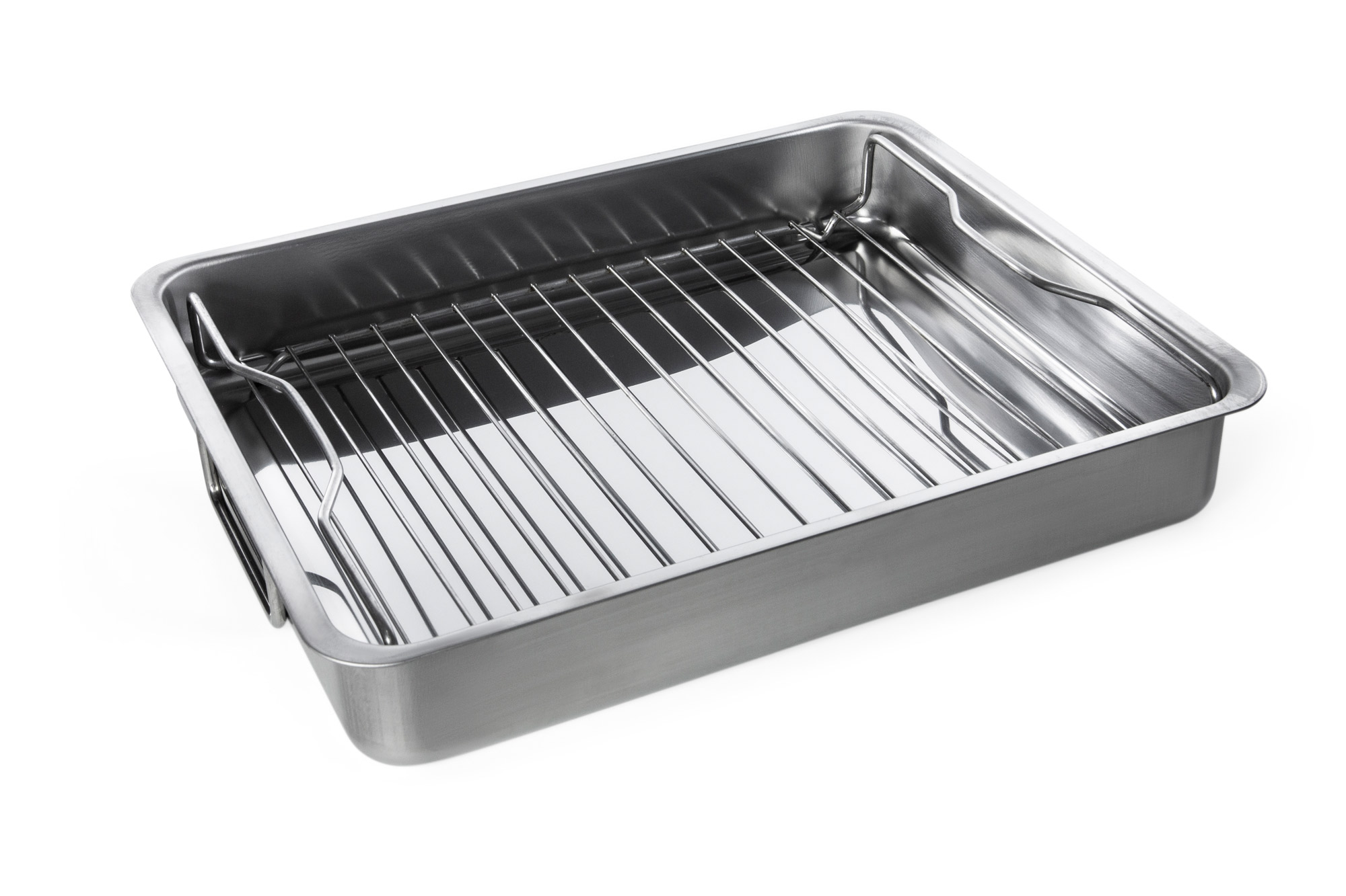 IKEA KONCIS Ofenform mit Rost - Edelstahl - 40 x 32 cm