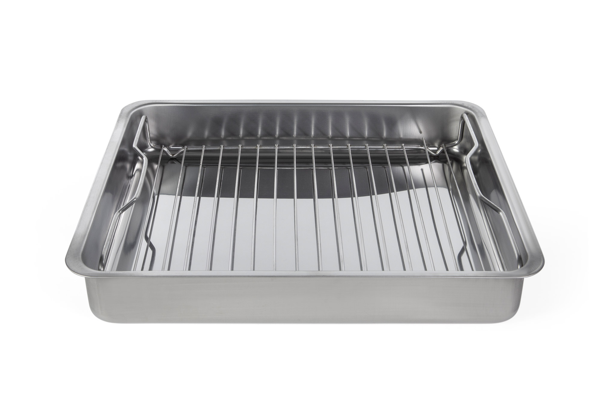 IKEA KONCIS Ofenform mit Rost - Edelstahl - 40 x 32 cm