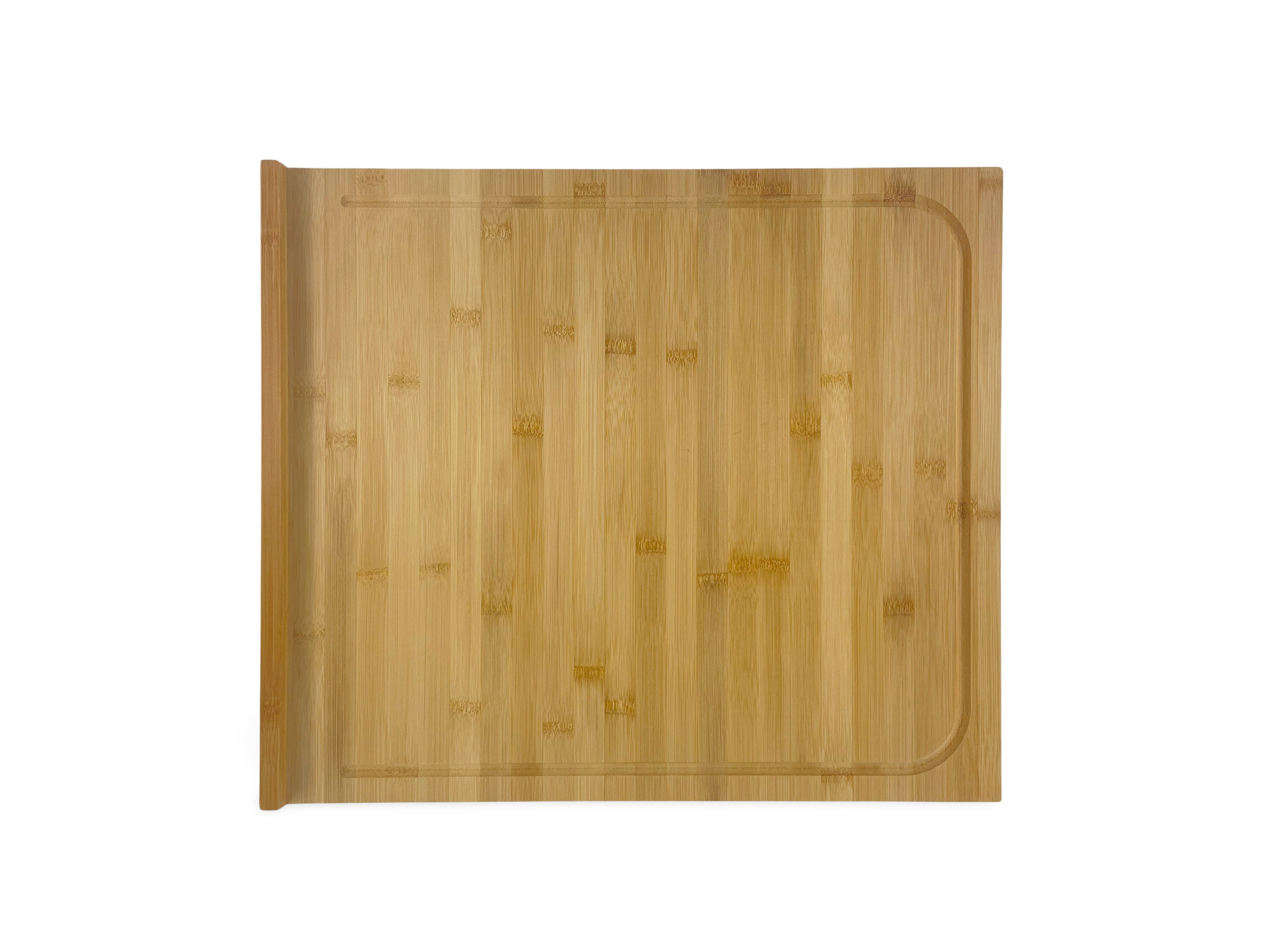 IKEA LÄMPLIG Schneidebrett aus Bambus, 53 x 46 cm, mit gefräster Rille